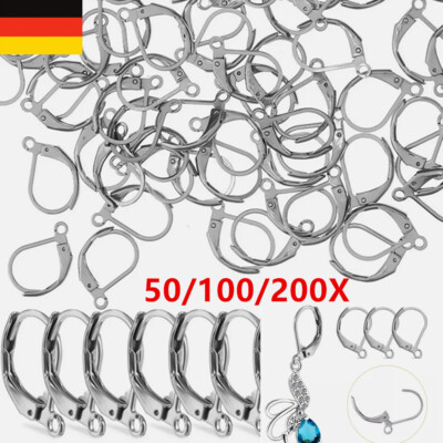 1-200x Leverback Ohrhaken Blanks Hochwertige Verschlüsse - Schmuckherstellung