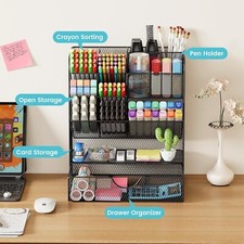 Desk Organizers and Accessories, Pen Holder for Desk Organizer with Drawer