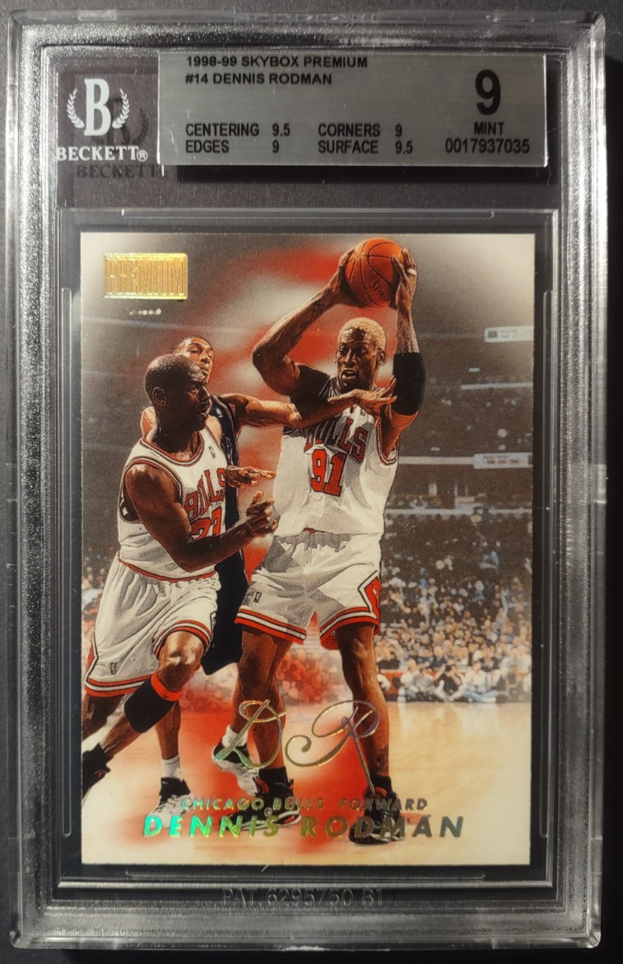 1998-99 Skybox Premium Dennis Rodman 14 BGS 9