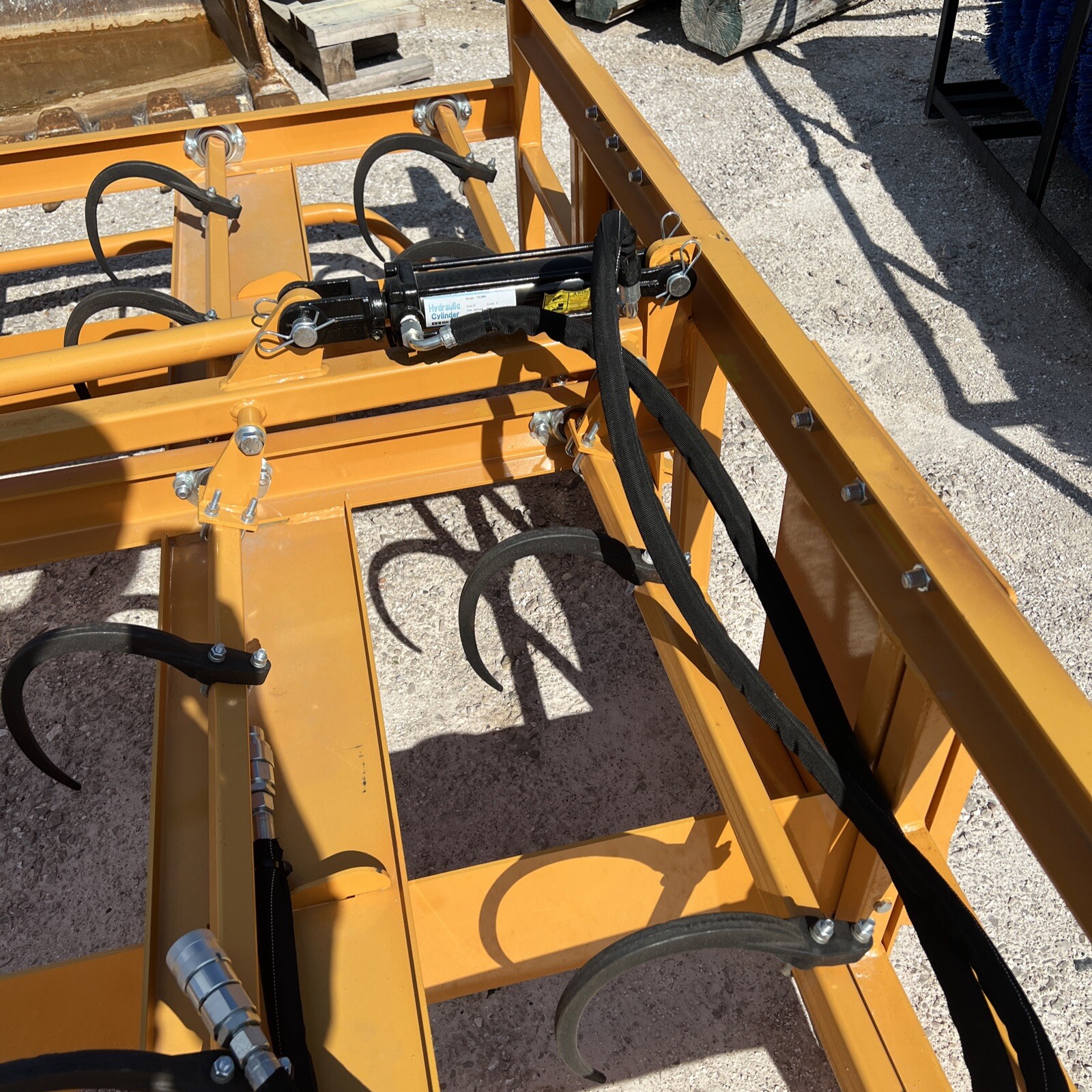 skid steer hay rake accumulator New Universal Mount eBay