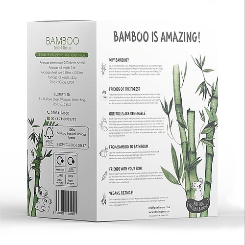 COMFIMAXE® 100% Bamboo Toilet Paper | 3Ply Toilet Paper | Eco-Friendly Packaging - Picture 14 of 32