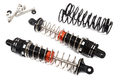 INTEGY Ammortizzatori In Alluminio Lavorato CNC Per Tamiya CC02: 2 Pezzi, Lunghezza 86mm, Regolabili, Prestazioni Alte, Ricambio Sospensioni Per Modellismo RC Off-Road
