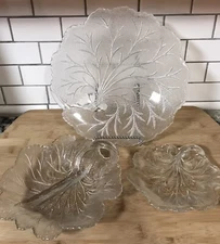 “Twiggy” 6”Nappy, 8”Divided Relish, 10”Snack Plate 1950-1960