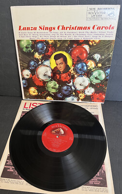 Mario Lanza  Lanza Sings Christmas Carols  LP RCA Victor LM-2333 Rare! EXCELLENT