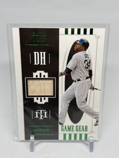 2021 National Treasures David Ortiz Game Gear Materials Green 2/5 (C761)