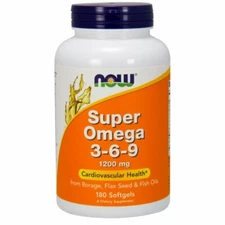 Super Omega 3-6-9 1200 mg 180 Sgels By Now Foods