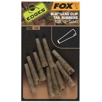 Fox Edges Camo Size 10 Slik Lead Clip Tail Rubber - 10 Leadclips, Bleiclips Clip