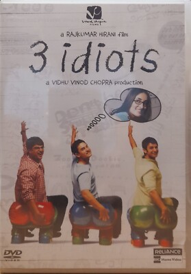 3 IDIOTS - AAMIR KHAN - BOLLYWOOD HINDI MOVIE DVD REGION FREE, ENGLISH SUBTITLE