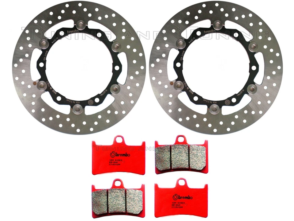 Disques frein avant BREMBO+Plaquettes SA POUR YAMAHA T MAX 500/ABS 2008>2011 - Photo 1/1