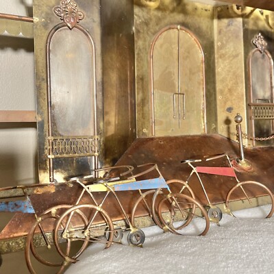 Vintage CURTIS JERE Metal Wall Art PARIS THEATER BICYCLE SCENE