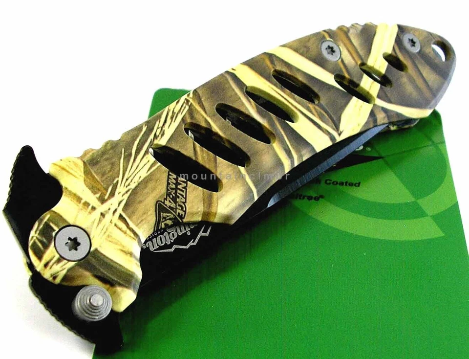 Remington Sportsman FAST LARGE Folder 8.6" / 4.75" Real Tree Camo Knife R18215 - Image 3 of 4