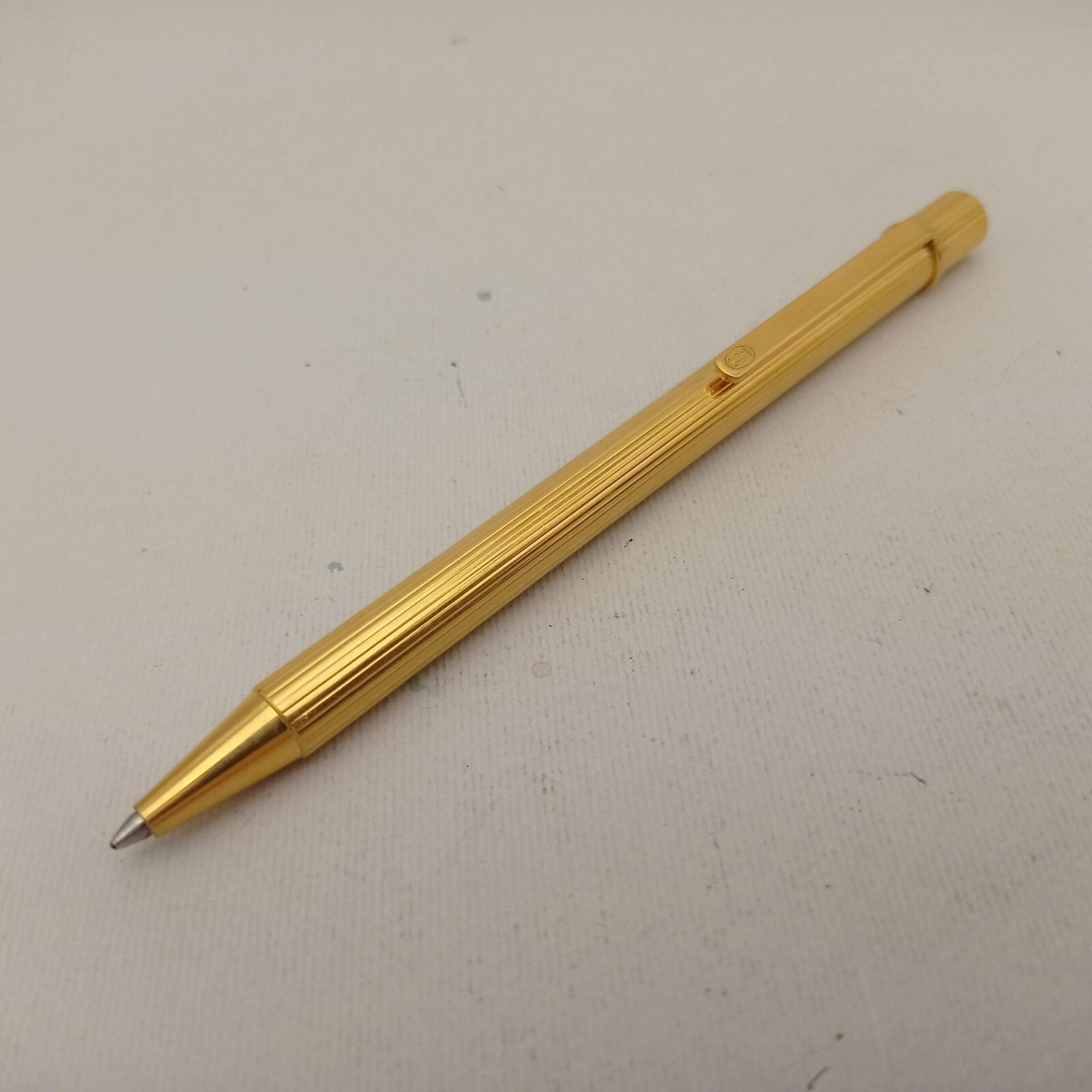 Cartier must de Cartier ボールペン Cartier Must de Cartier Gold Plated Rollerball Pen | eBay