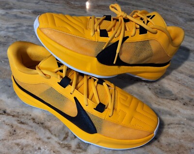 Size 13 Nike Men's Zoom Freak 5 TB Promo 'University Gold' Shoes FN7089-701 NEW