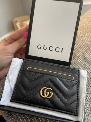 gucci credit card holder womens