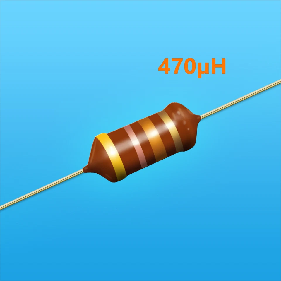 3 x Drossel 470µH 280mA Induktionsspulen, Spule, Inductor - Bild 2 von 2