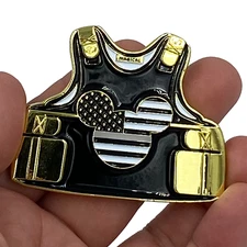 CL13-07 Mickey inspired Thin Gray Line Mouse Correctional Officer Body Armor Cha