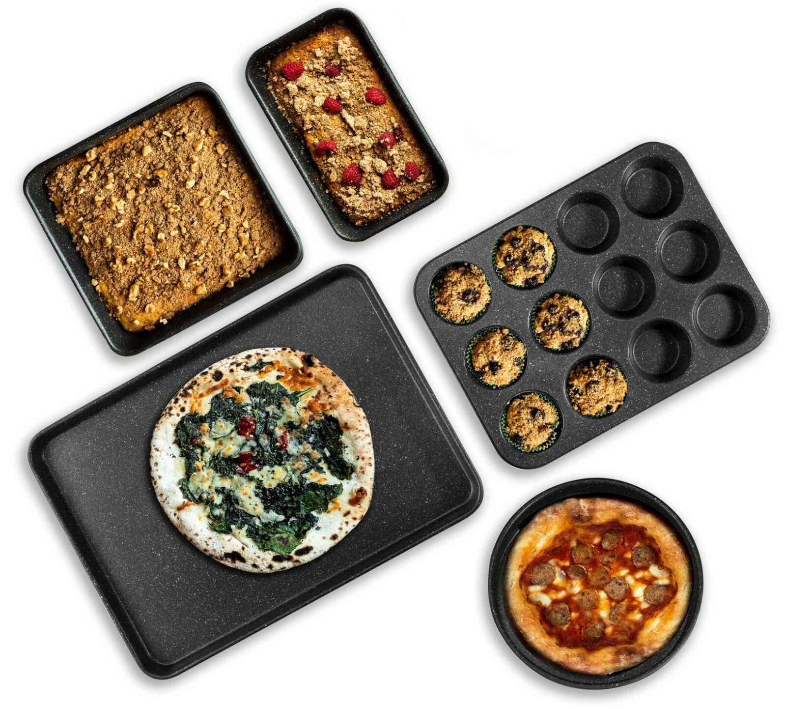 Granitestone 5 Piece Complete Nonstick Titanium Diamond Infused Bakeware Set