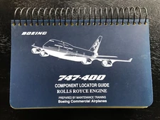Boeing 747-400 Component Locator Guide Rolls Royce Engine 747 Airplane HandBook