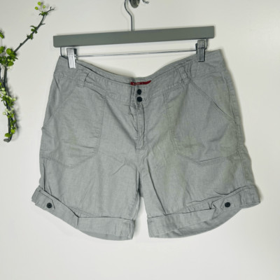 Eastern Mountain Sports EMS Gray Linen Blend Shorts