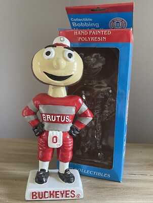 BRUTUS the BUCKEYE Ohio State Buckeyes Mascot BPI Collectibles Bobblehead NIB!