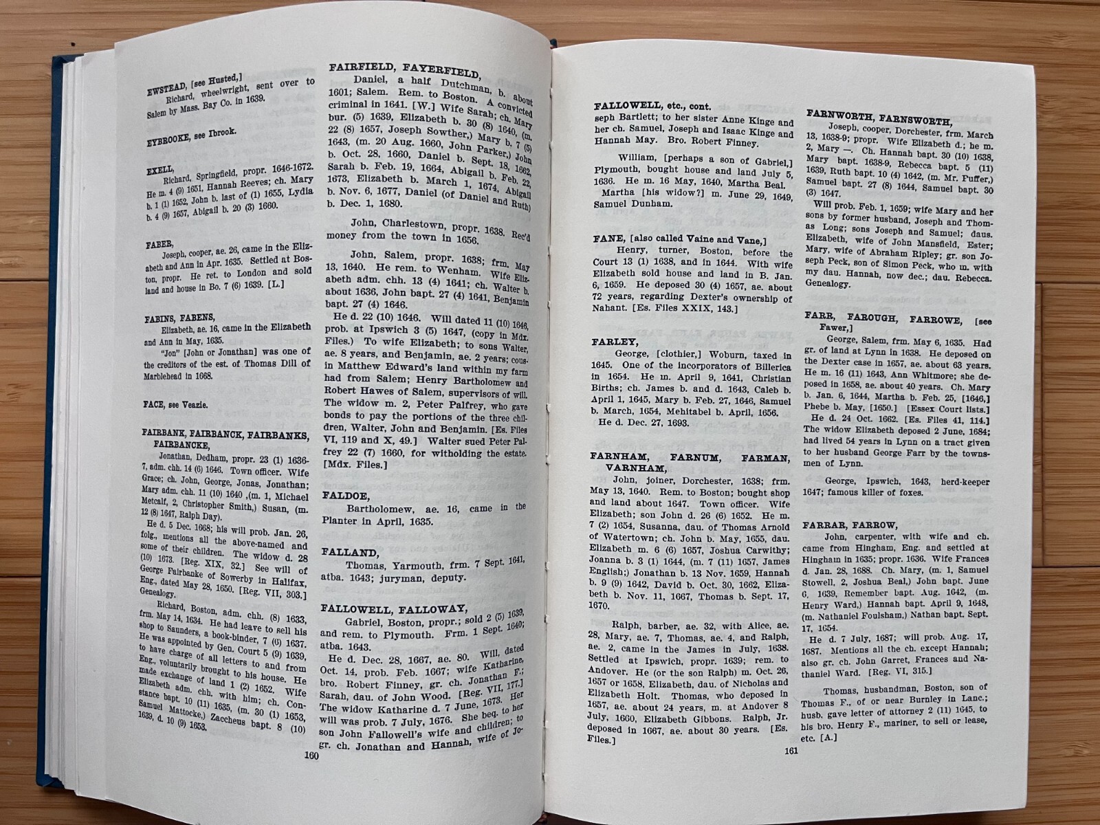 Genealogy Pioneer Families Massachusetts Family History MA Vital