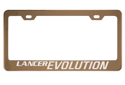 Rose Gold License Plate Frame for Mitsubishi Lancer Evolution