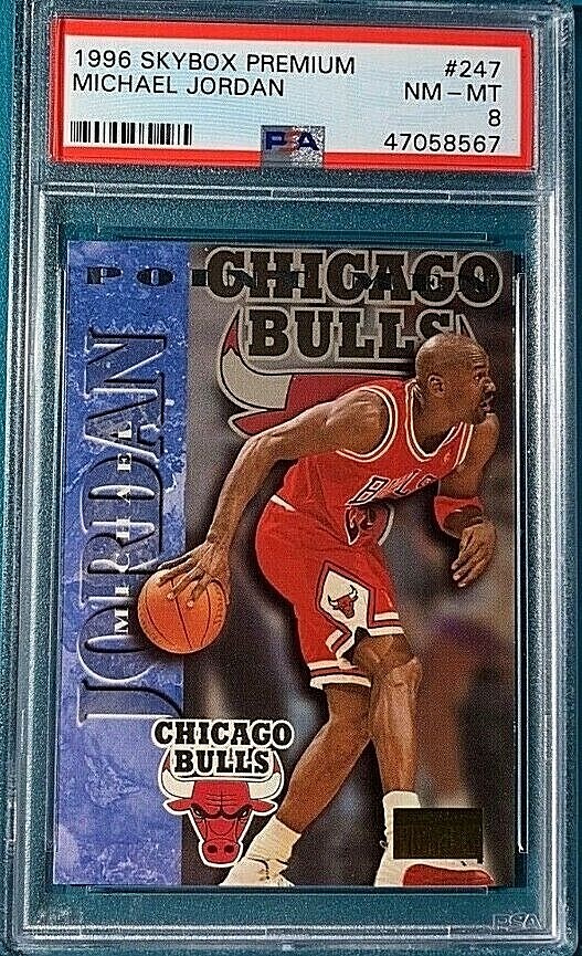 1996 Skybox Premium #247 Michael Jordan PSA 8
