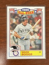 WADE BOGGS 1987 TOPPS BOSTON RED SOX 1986 ALL STAR GAME COMMEMORATIVE CARD #15