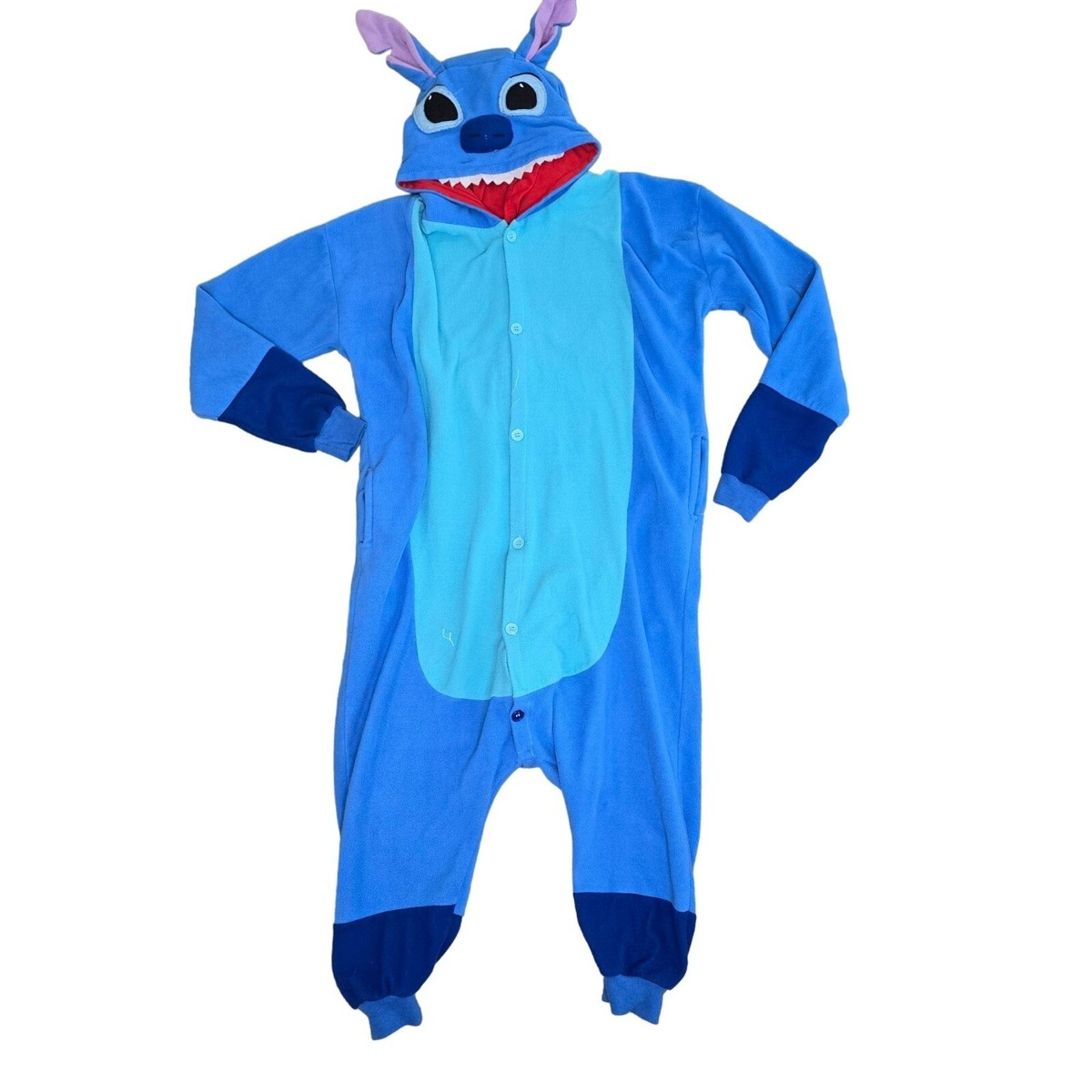 Disney Stitch Adult Unisex Pajamas Costume Size Small halloween dress up