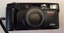 Vintage Vivitar 35mm Film Camera Zoom Focus free flash untested