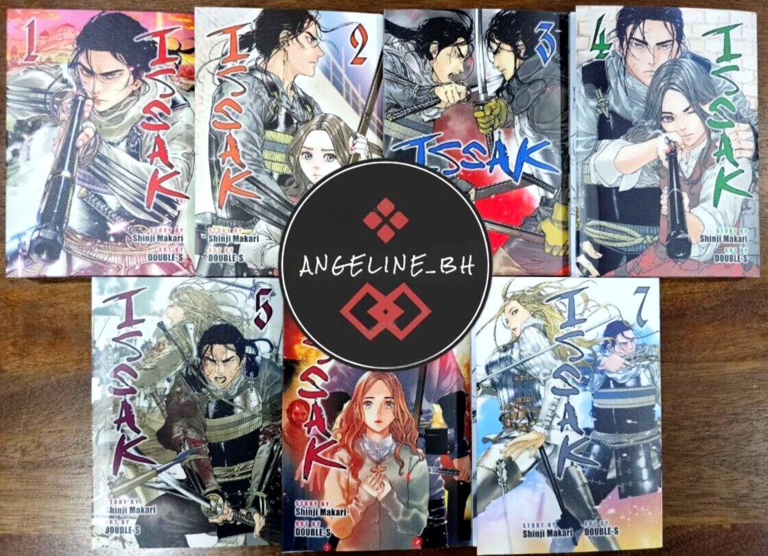 Issak Manga Volumen 1-7 Versión en Inglés Juego Completo por Shinji Makari DHL EXPRESS