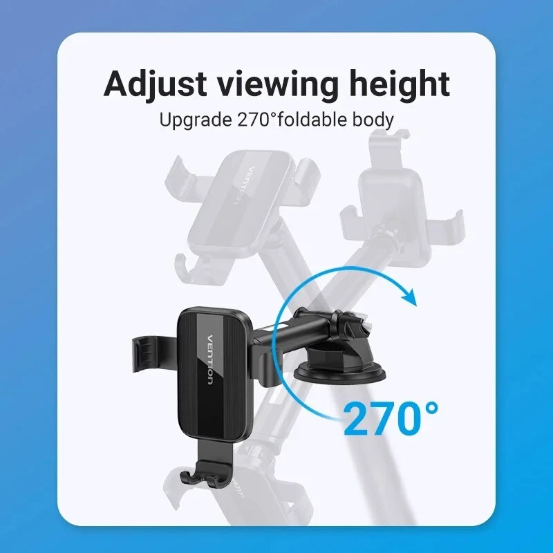 Car Phone Holder Stand Suction Cup Adjustable for iPhone 14 13 12 11 Pro Samsung - Image 2 of 4