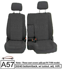 60 40 Split Charcoal Seat Cover Detachable Headrest Exact Fit For Toyota Pickup 60 40 Split Charcoal Seat Cover Detachable Headrest Exact Fit For Toyota Pickup