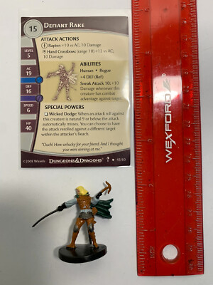 Dnd Mini Rake D&D Minis - Defiant Rake w/Card - Promo Repaint - 4eGD 1/5 - Gameday ...