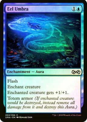 X 1 Eel Umbra FOIL NM-M 2X2 048 MTG Magic The Gathering