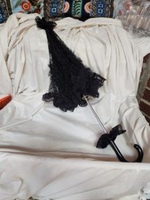 Black lace Victorian style Parasol