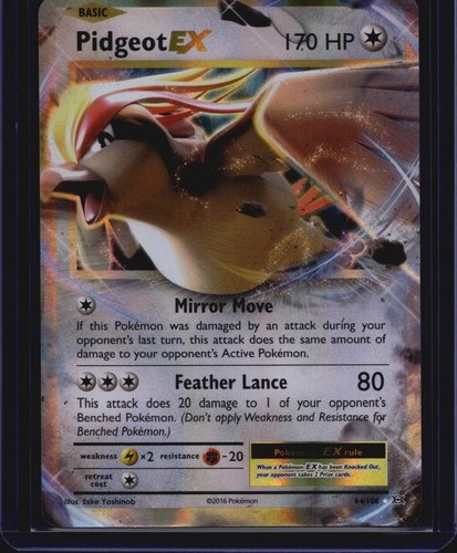 Pokémon TCG Evolutions Pidgeot EX 64/108 NM