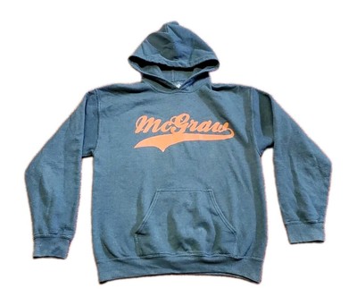 Tim McGraw Pullover Hoodie Unisex Adult Size Medium Gray Orange Spell Out