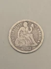 1882 Seated Liberty Silver Dime 10c