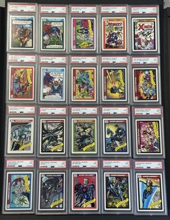 LOT of (20) 1990 Impel Marvel Universe All PSA 9 MINT NO DUPES Spider Man Hulk