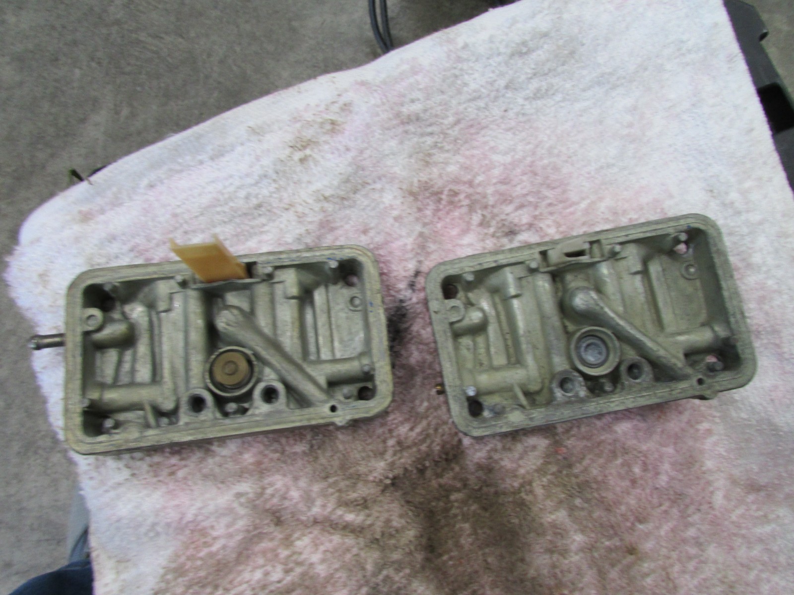 Used Holley Genuine double pumper 4150 metering blocks (1 pair) | eBay