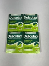 Lot of 4 Packs Dulcolax Laxative Overnight Constipation Relief - EXP 07/2027