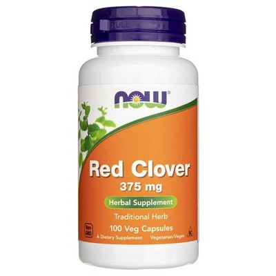 NOW FOODS Rotklee Red Clover 375mg, 100 Caps Kapseln Veggie