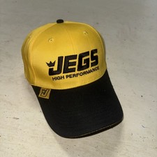 Jegs Yellow And Black High Performance Hat Jegs.com Cap Car Parts Auto Vehicles