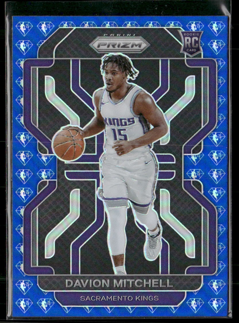 2021-22 Panini Prizm #312 Davion Mitchell NBA 75th Anniversary