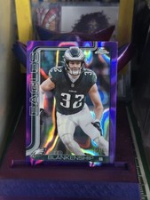 2025 Topps Chrome Football /75 Reed Blankenship Purple LavaRefractor #251 Eagles