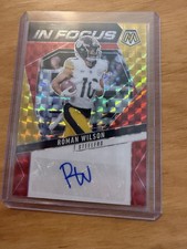 2025 Mosaic In Focus Auto Roman Wilson /199 Steelers