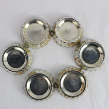 Lot of 6 Ruffled Mini Flan Or Tart Pans 4 Inch Diameter 