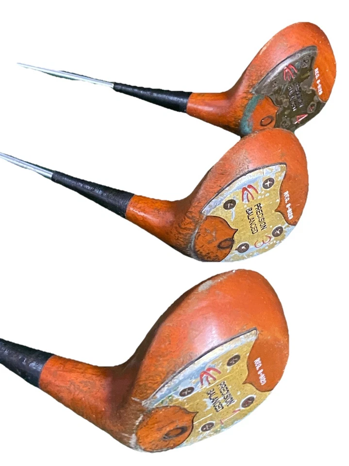 Arnold Palmer Precision Balanced 8-8129 Persimmon Wood Set Driver,3w,4w RH Steel - Image 4 of 4