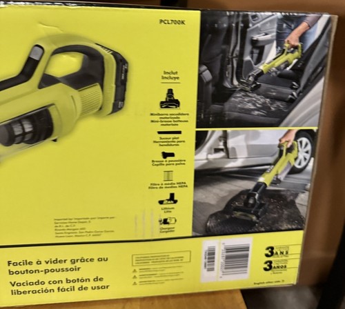 RYOBI 18V ONE+ Cordless Hand Vacuum with Powered Brush Kit PCL700K Brand New - Picture 6 of 6